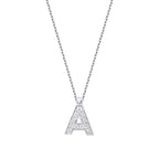 0.07 Carat Diamond A Letter Necklace