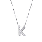 0.06 Carat Diamond K Letter Necklace