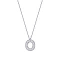 0.05 Carat Diamond O Letter Necklace