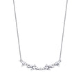 0.10 Carat Diamond Round Stone Necklace