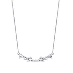 0.10 Carat Diamond Round Stone Necklace