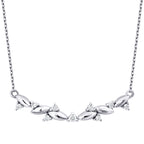 0.10 Carat Diamond Round Stone Necklace