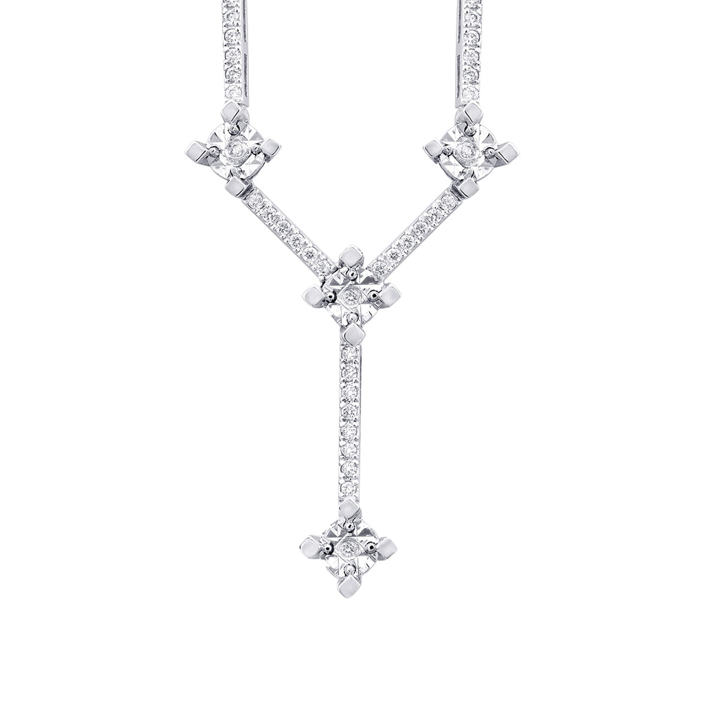0.12 Carat Diamond Dangle Neckband