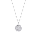 0.26 Carat Diamond Round Detailed Necklace