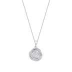 0.26 Carat Diamond Round Detailed Necklace