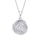 0.26 Carat Diamond Round Detailed Necklace