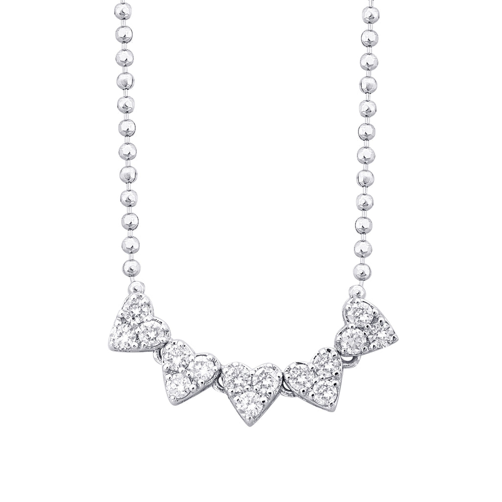 0.32 Carat Diamond Heart Necklace