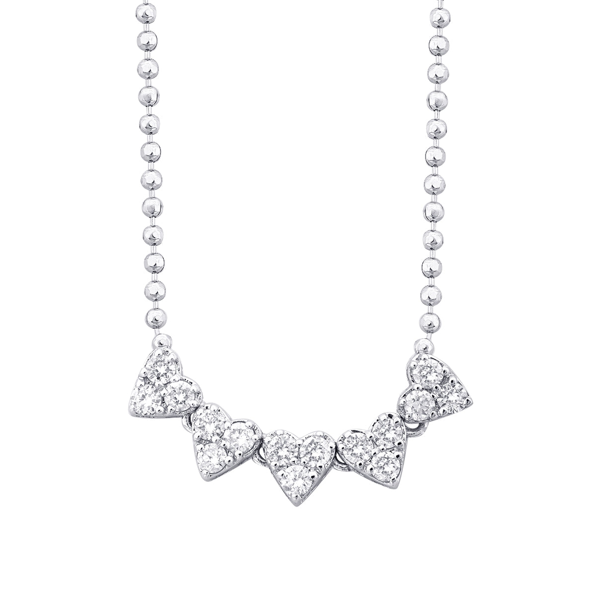 0.32 Carat Diamond Heart Necklace