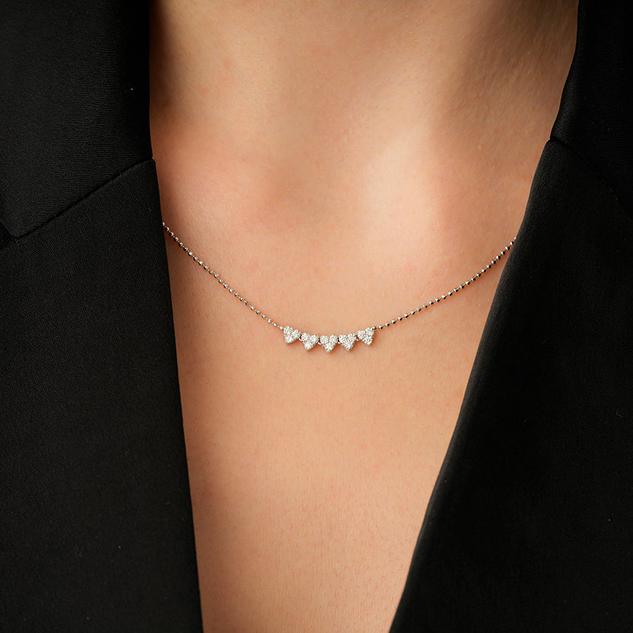 0.32 Carat Diamond Heart Necklace