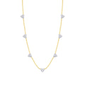 0.44 Carat Diamond Heart Detailed Necklace