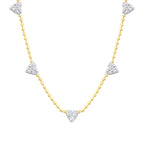 0.44 Carat Diamond Heart Detailed Necklace