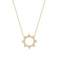 0.19 Carat Diamond Sun Necklace