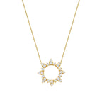 0.19 Carat Diamond Sun Necklace
