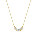 0.21 Carat Diamond Geometric Trend Necklace