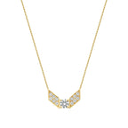 0.21 Carat Diamond Geometric Trend Necklace