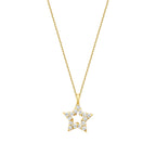 0.07 Carat Diamond Star Necklace