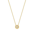 0.06 Carat Diamond Round Necklace