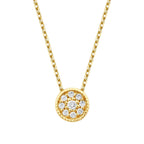 0.06 Carat Diamond Round Necklace
