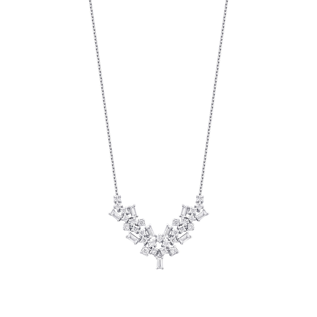 0.82 Carat Diamond Baguette Trend Neckband
