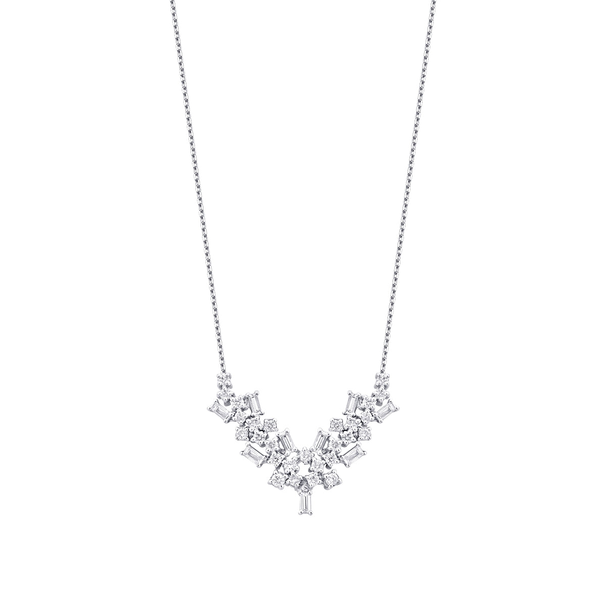 0.82 Carat Diamond Baguette Trend Neckband