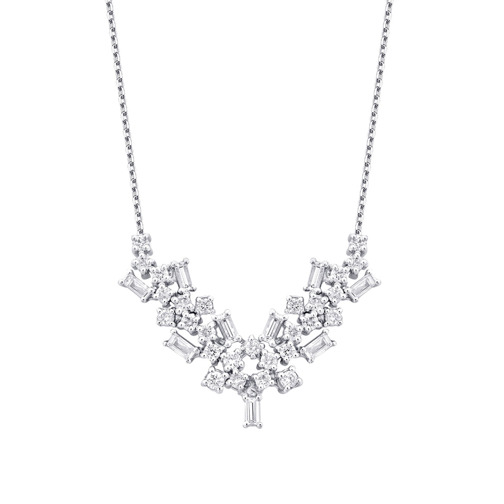 0.82 Carat Diamond Baguette Trend Neckband