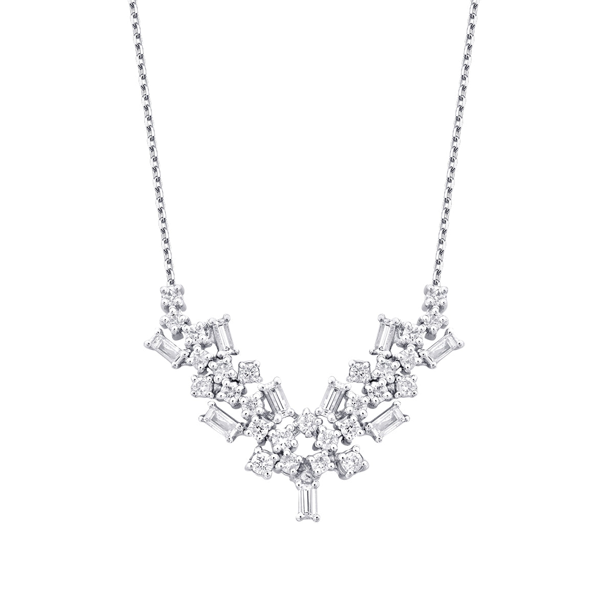 0.82 Carat Diamond Baguette Trend Neckband