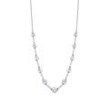 0.05 Carat Diamond Round Stone Necklace
