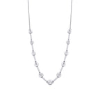 0.05 Carat Diamond Round Stone Necklace