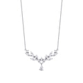 0.07 Carat Diamond Leaf Neckband