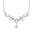 0.07 Carat Diamond Leaf Neckband