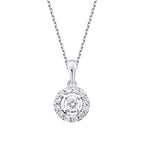 0.20 Carat Diamond Round Trend Necklace