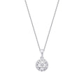 0.20 Carat Diamond Round Trend Necklace