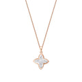 0.14 Carat Diamond Flower Necklace