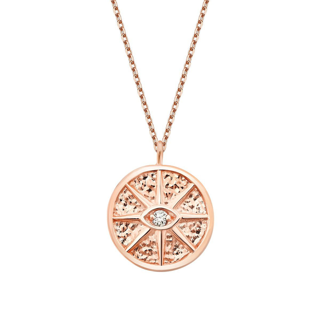 0.03 Carat Diamond Eye Trend Necklace