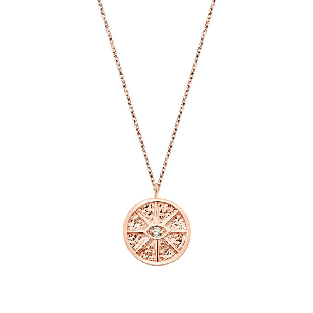 0.03 Carat Diamond Eye Trend Necklace