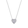 0.09 Carat Diamond Heart Necklace