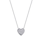 0.09 Carat Diamond Heart Necklace