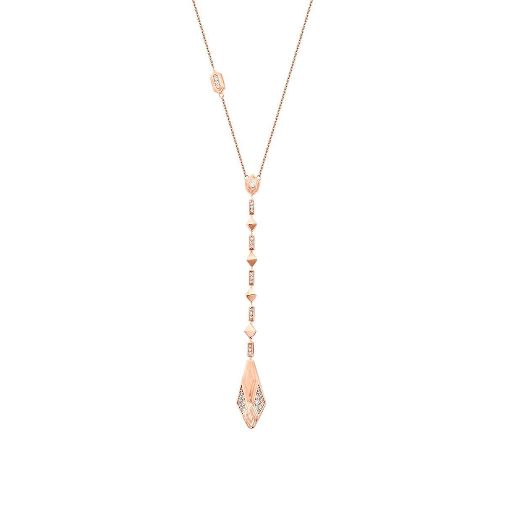 0.40 Carat Diamond Snake Trend Necklace