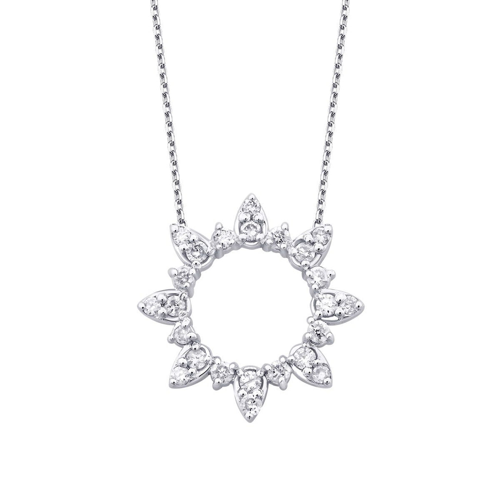 0.17 Carat Diamond Round Trend Necklace
