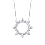 0.17 Carat Diamond Round Trend Necklace