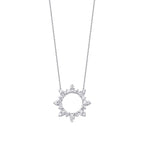 0.17 Carat Diamond Round Trend Necklace