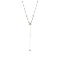 0.53 Carat Diamond Dangle Detailed Trend Necklace