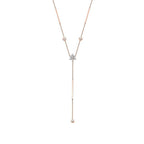0.53 Carat Diamond Dangle Detailed Trend Necklace