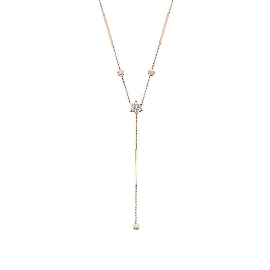 0.53 Carat Diamond Dangle Detailed Trend Necklace