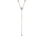 0.53 Carat Diamond Dangle Detailed Trend Necklace