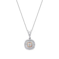 0.52 Carat Diamond Two-Toned Necklace