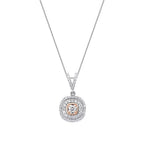 0.52 Carat Diamond Two-Toned Necklace