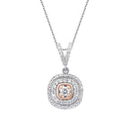 0.52 Carat Diamond Two-Toned Necklace