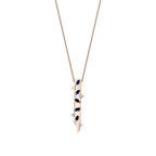 0.62 Carat Diamond Long Sapphire Necklace
