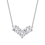 0.31 Carat Diamond Round Stone Necklace